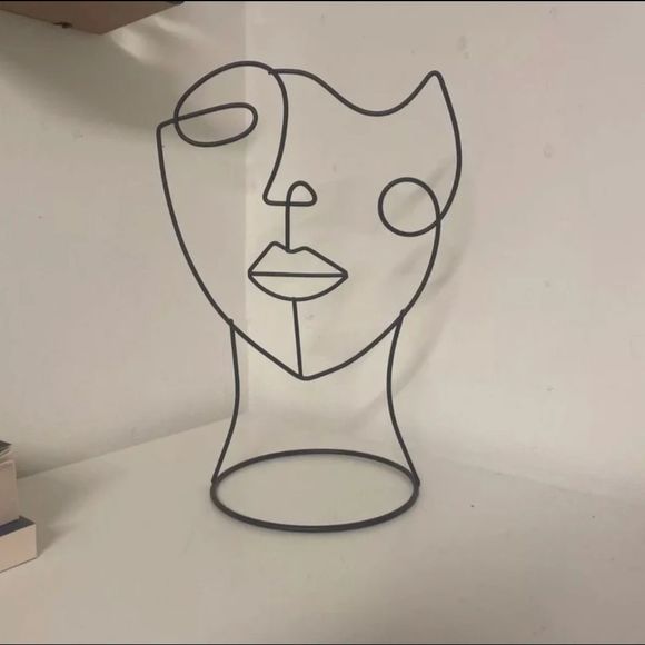 Other - One line abstract home decor sculpture